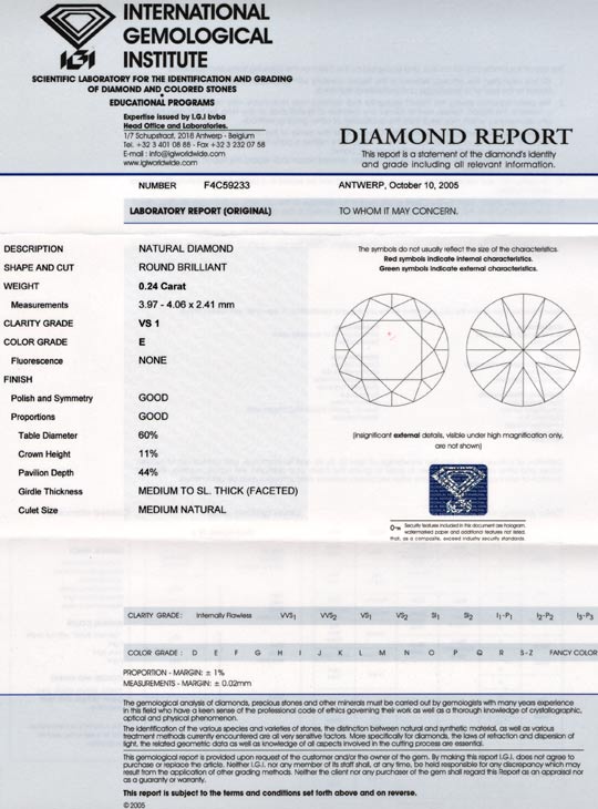 Foto 9 - Diamant IGI Expertise! Brillant 0,24ct VS1 River, D5608