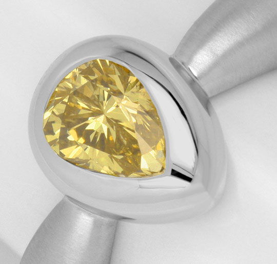Foto 4 - Massiver Weißgoldring 0,92ct Diamant Tropfen, R2443