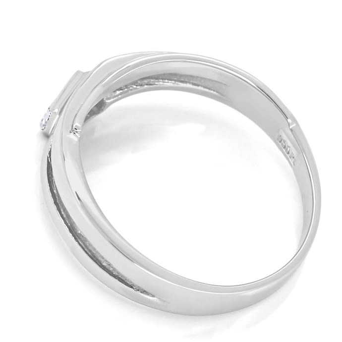 Foto 3 - Extravaganter Designer-Platin Ring mit Diamant Baguette, S1728