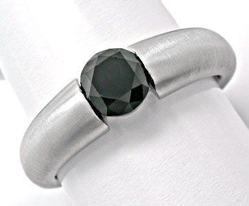 Foto 1 - Brillant-Spannring Schwarzer Diamant 1,206ct, S6091