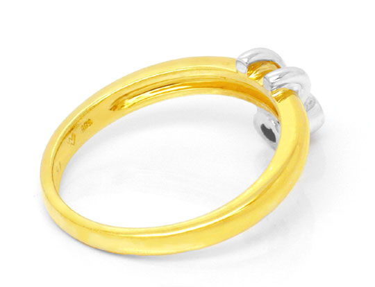 Foto 3 - Brillant-Ring Gelbgold-Weißgold, Diamant River VS, S6161