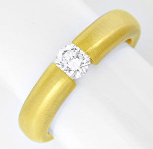 Foto 1 - Brillant-Spann Ring F Lupenrein 18K Gelbgold, S6308